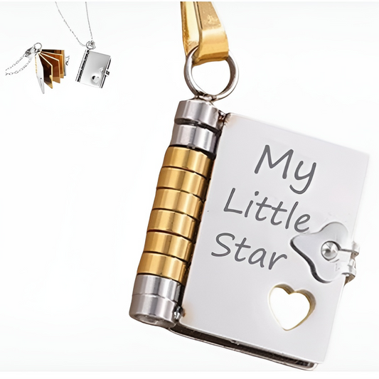 My Little Star Book Necklace for Daughter