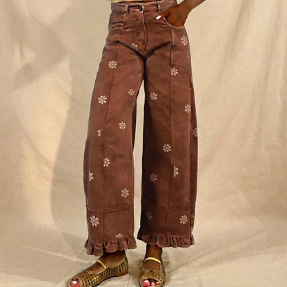VIRAL Floral Print Jeans
