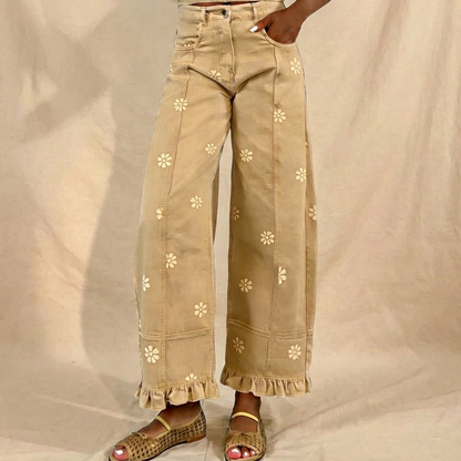 VIRAL Floral Print Jeans