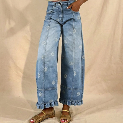 VIRAL Floral Print Jeans