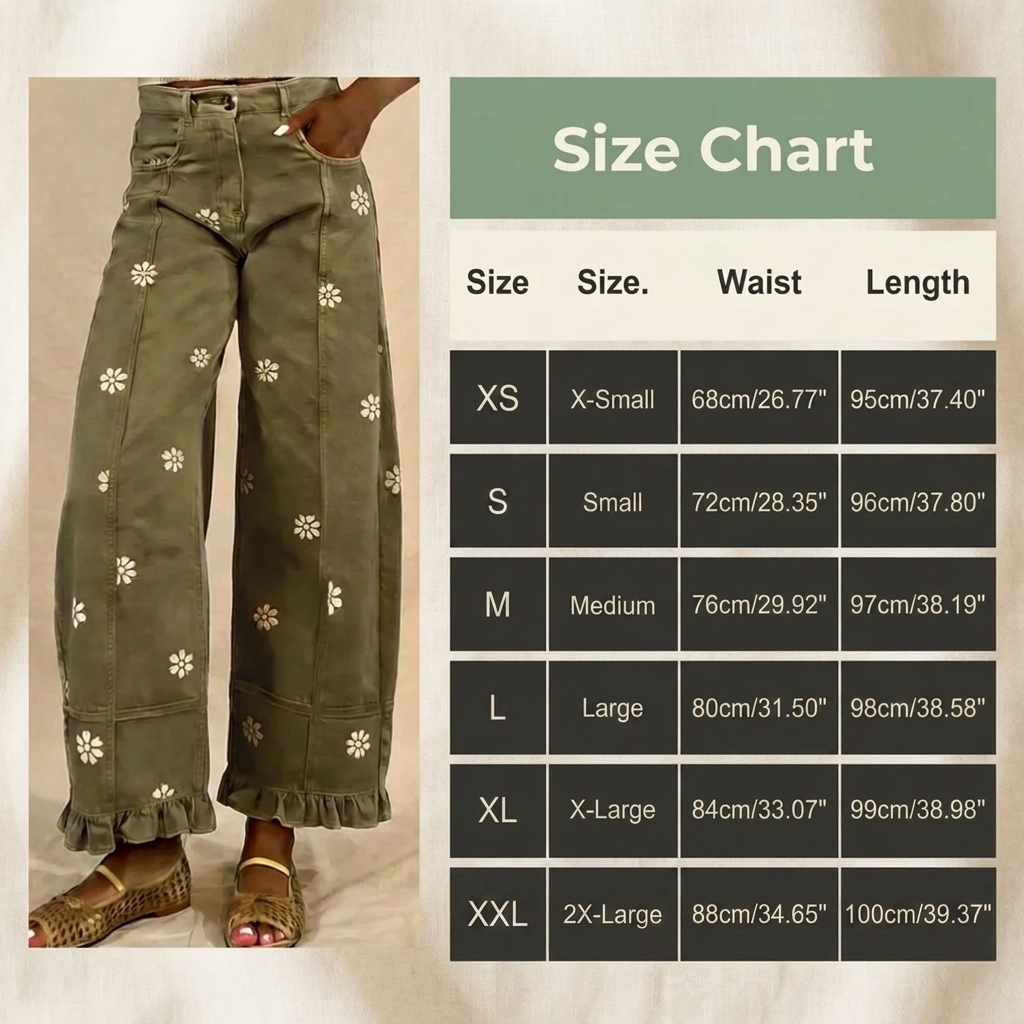 VIRAL Floral Print Jeans