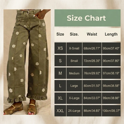 VIRAL Floral Print Jeans