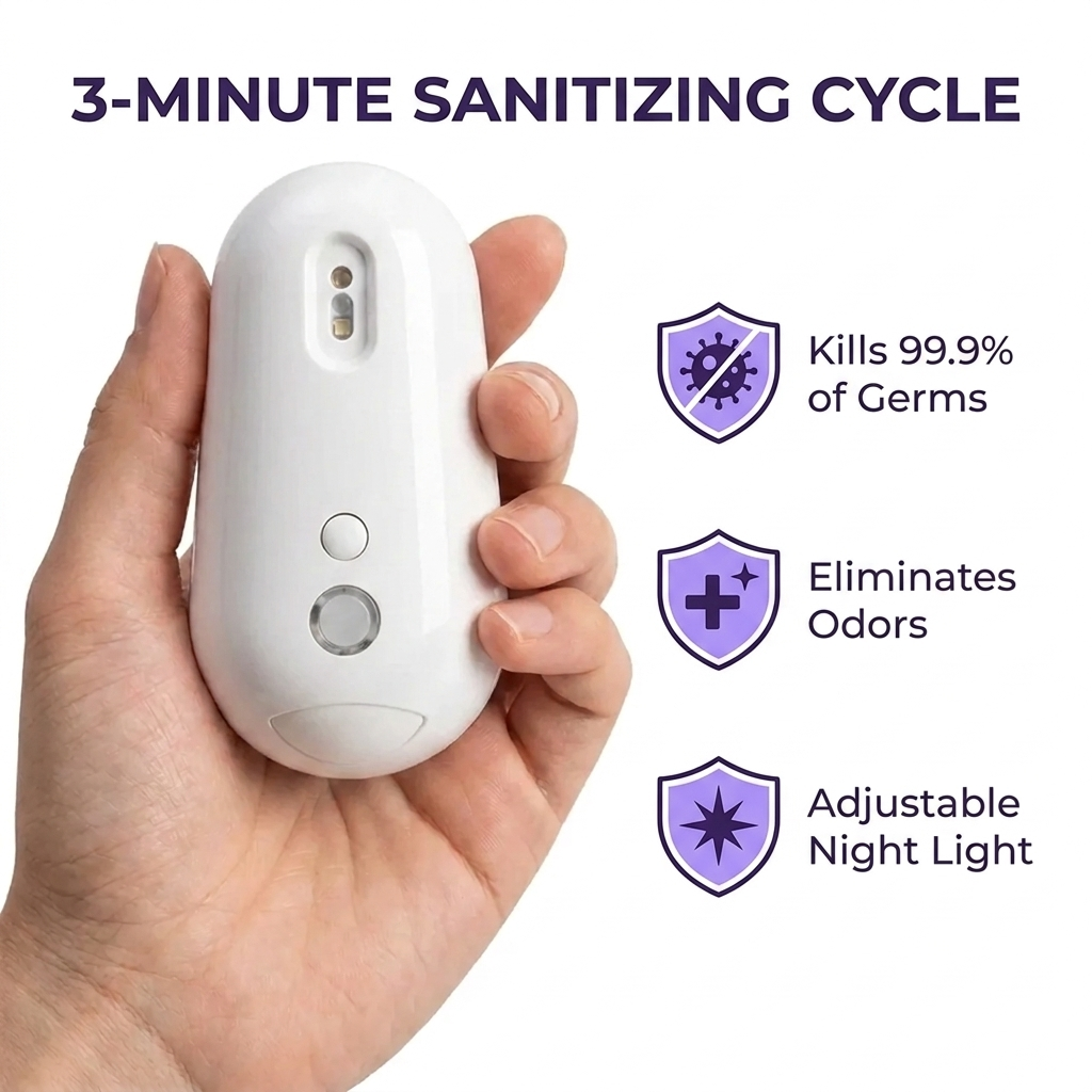 Self Cleaning UV Toilet Sanitizer & Night Light